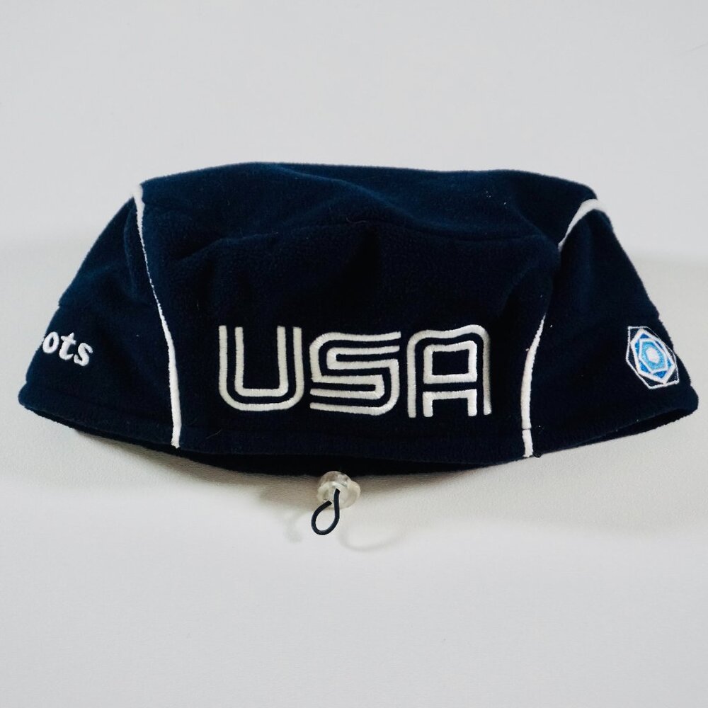 Roots 2008 Torino Team USA Olympic Beret Adjustable Navy Size Small / Medium
